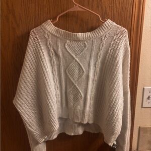 Arizona Jean Company Cream Cable Knit sweater
